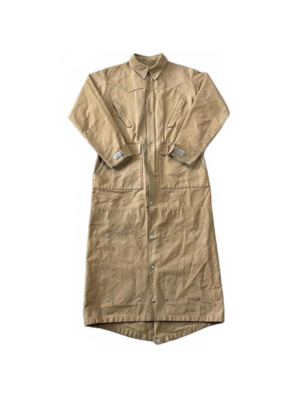 Schaefer Outfitters Western Tan Canvas Duster Riding Jacket Size XS